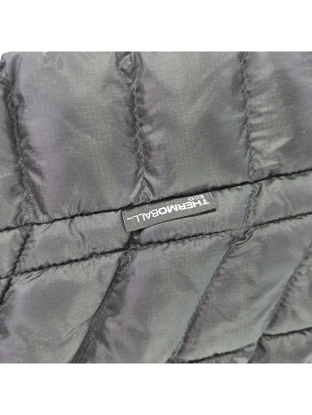 North Face Thermoball Quilted Puffer Vest Mens Siz M Black Insulated Lightweight